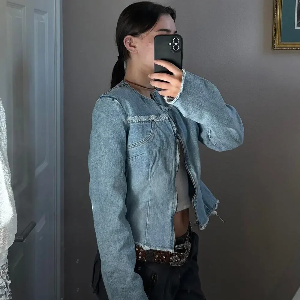 Perfect condition barely worn denim​​ - Picture 3 of 8